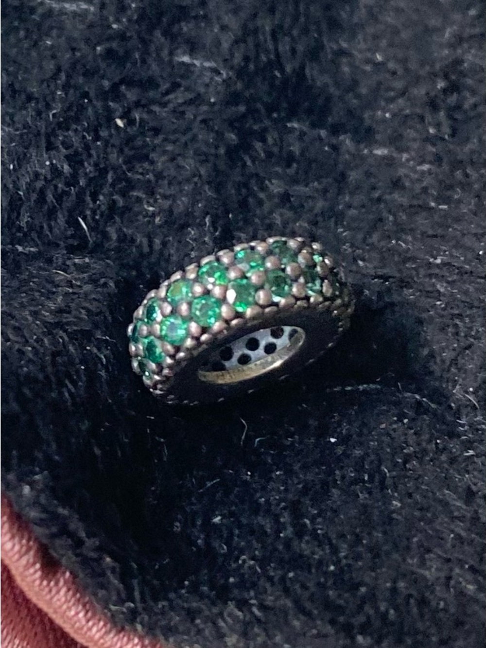 Pandora Green Pavé Spacer Charm